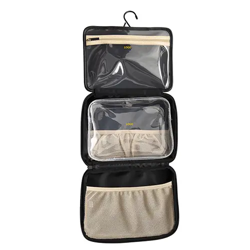 Wholesale Travel Toiletry Hanging Bag | Water-Resistant Organizer with Multiple Compartments for Toiletries & Makeup